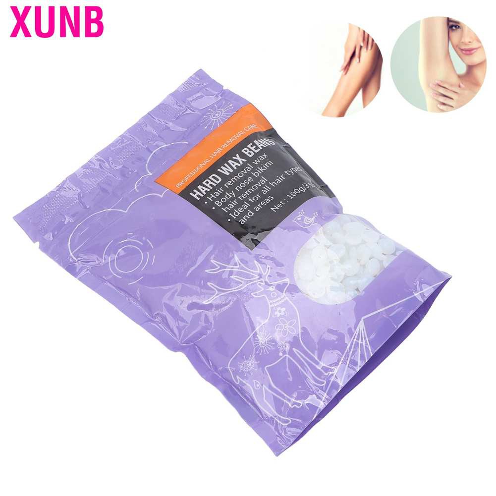 [Hàng mới về] Hộp 100g Hạt Đậu Sáp Cứng Trong Suốt Tẩy Lông Tiện Dụng | BigBuy360 - bigbuy360.vn