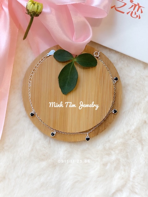 Lắc tay bạc nữ hình trái tim bạc Ý S925 cao cấp-Minh Tâm Jewelry