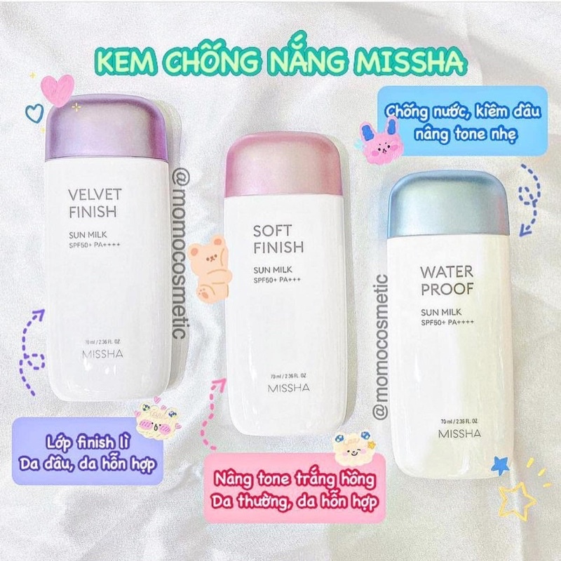 Kem chống nắng Missha Sun Milk