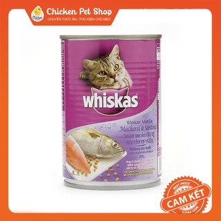 Pate Mèo Whiskas Mackerel 400G Vị Cá Thu & Cá Mòi