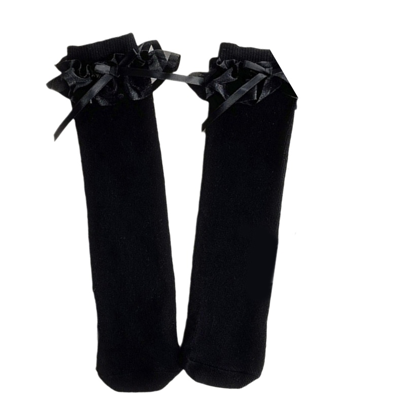 Đôi Vớ Phối Nơ Xinh Xắn Cho Bé Gái