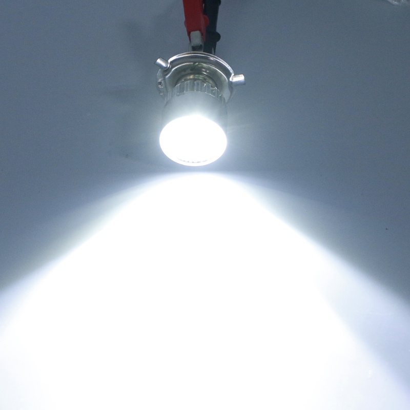 Bóng Đèn Pha Xe Máy 12-80V H4 3 LED Siêu Sáng