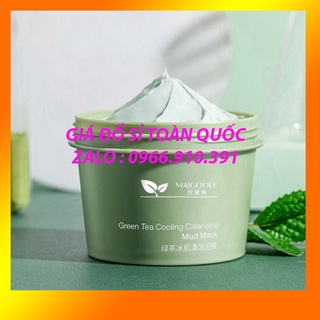 Mặt nạ đất sét trà xanh maigoole mát lạnh detox, miếng đắp mặt nạ thải độc da 100g