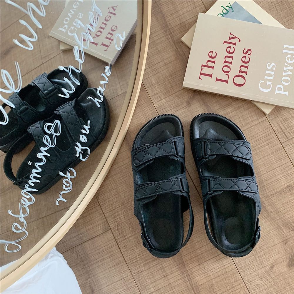 Dép Sandal Ulzzang Quai Dẻo Nhiều Màu D89