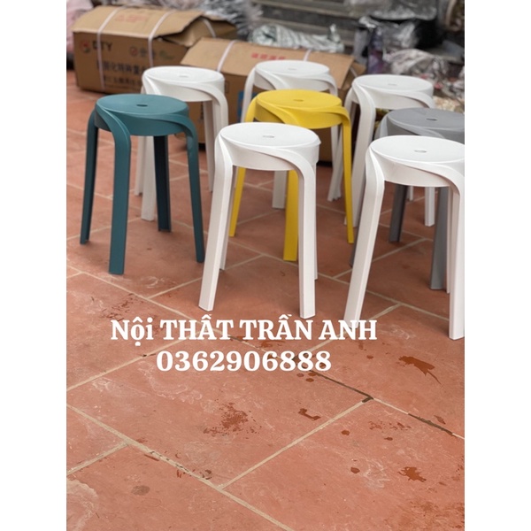 Ghế đôn -ghế đẩu nhựa đúc - ghế cafe - trà chanh