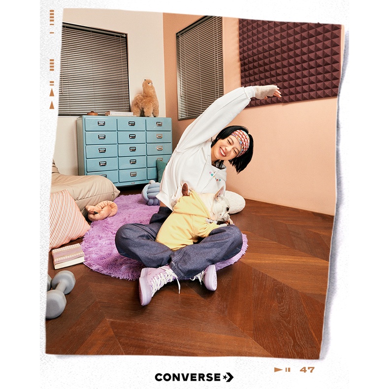 Giày Thể Thao CONVERSE All Star CX Vải canvas Đế jelly Màu Hồng Nhạt Dễ Thương 172893C-280