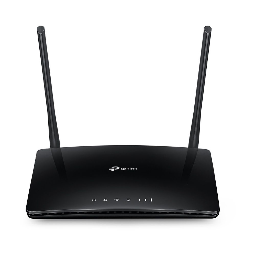 Tplink 17477 TL-MR6400 Router Wi-Fi Chuẩn N 3G/4G bộ phát wi-fi tích hợp gắn sim 2 anten màu đen