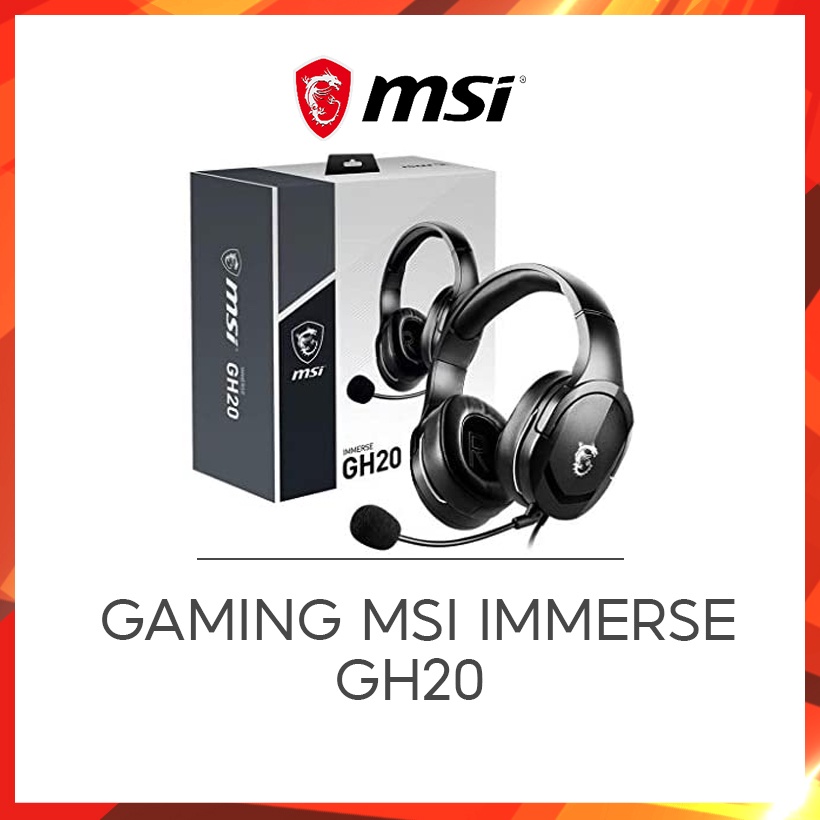 Tai nghe Gaming MSI Immerse GH20 Hàng chính hãng