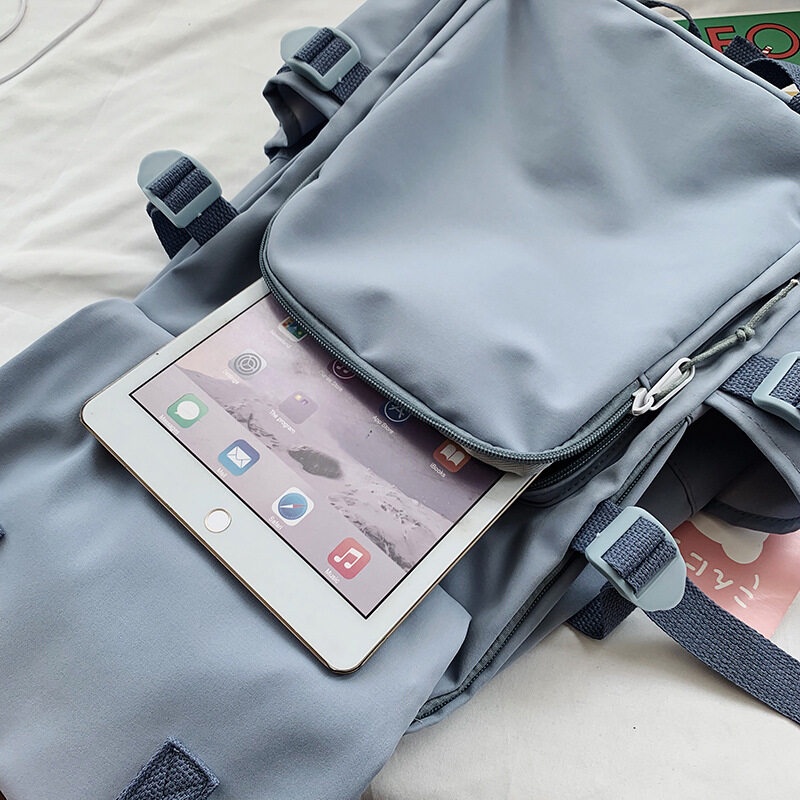 Balo Yadou nylon cỡ lớn nhiều ngăn thời trang (không có mặt treo)