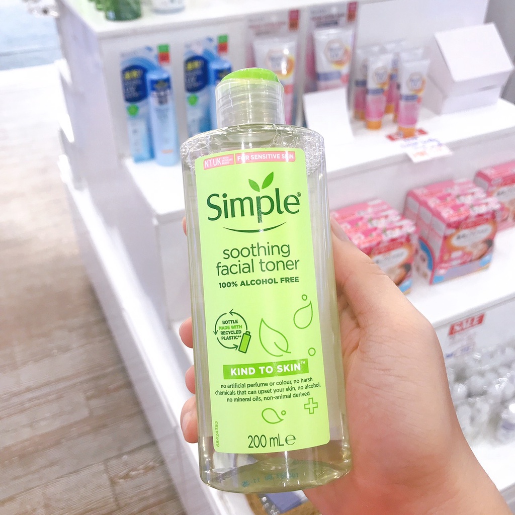 Sữa Rửa Mặt, Nước Tẩy Trang, Toner Nước Hoa Hồng SIMPLE KIND TO SKIN, Combo Skincare Simple | BigBuy360 - bigbuy360.vn