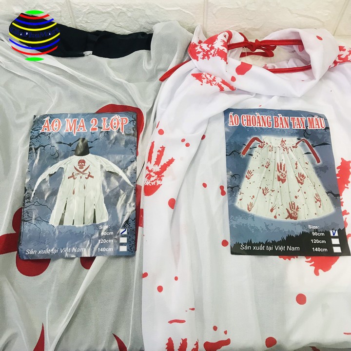 Áo Choàng Halloween Thay Ma - Áo Choàng Bàn Tay Máu Halloween