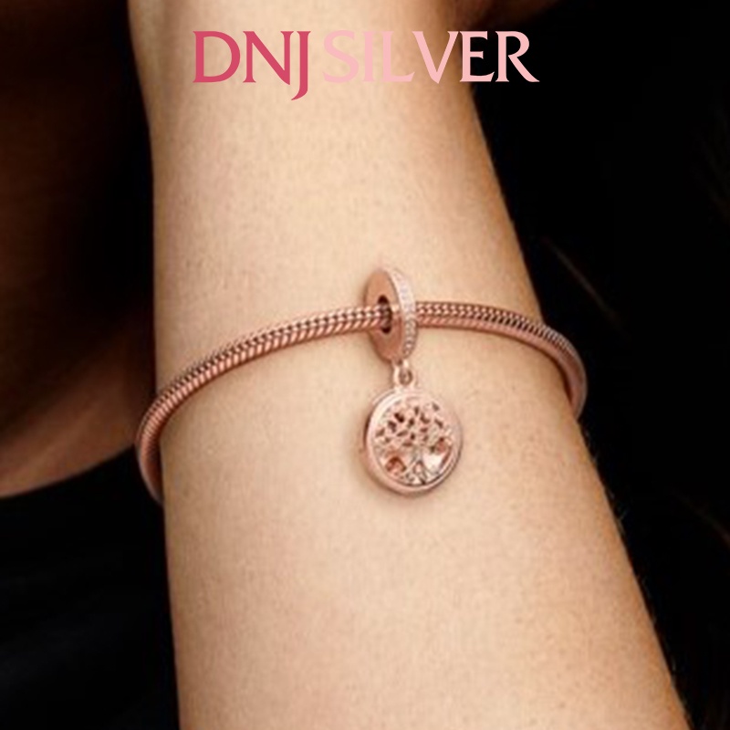 [Hàng cao cấp] Charm bạc 925 cao cấp, hàng chuẩn bạc - Charm Family Forever thích hợp để mix vòng tay charm - DN113