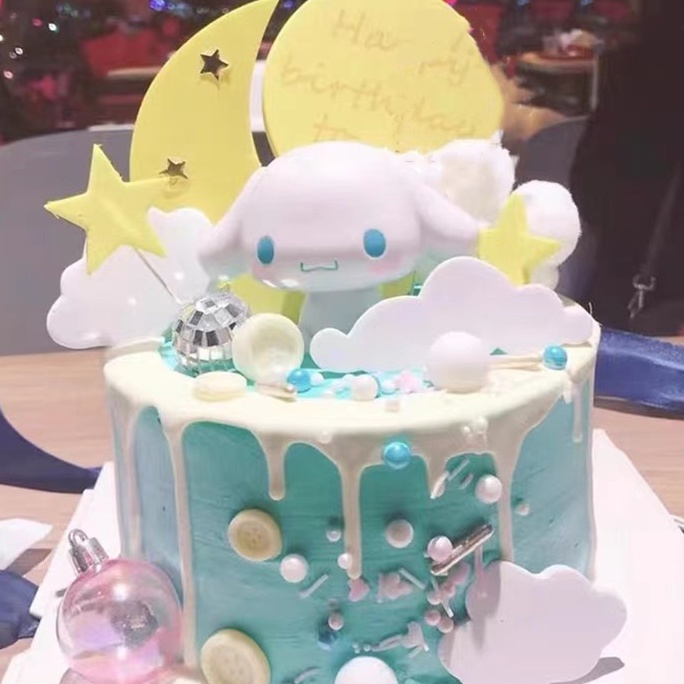 Chú Chó Gui Dog Có Đèn LED Phát Sáng Dùng Để Trang Trí Bánh Kem