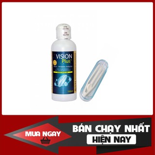 Dung Dịch Ngâm Kính Áp Tròng Vision Plus + Nhíp Đeo Lens ( Nước Ngâm Lens )