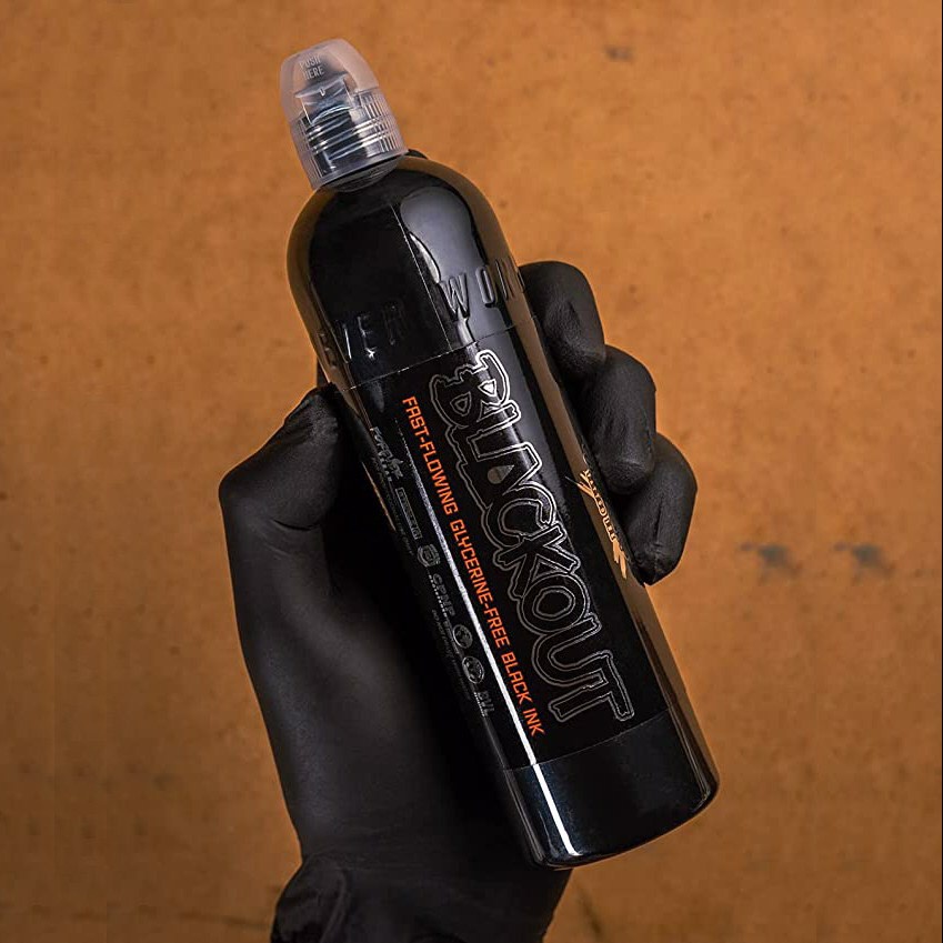 Mực đen xăm tattoo Blackout 4oz/8oz