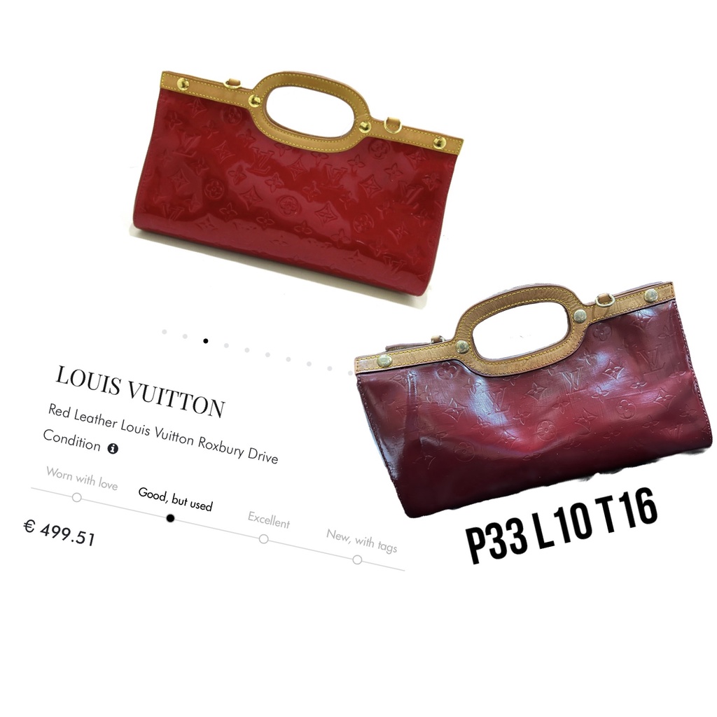 Lv Túi Da Cầm Tay Màu Đỏ (KSR0105)