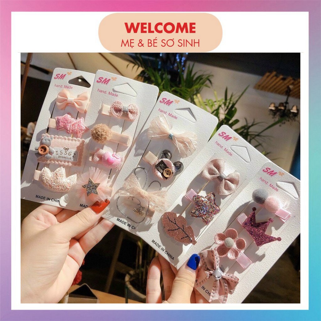 KẸP TÓC ⚡️FREESHIP⚡️ Set phụ kiện kẹp tóc siêu dẽ thương cho bé gái