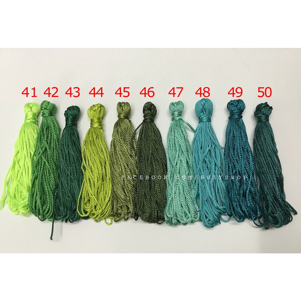 Dây cotton thắt vòng 1mm nguyên liệu thủ công]