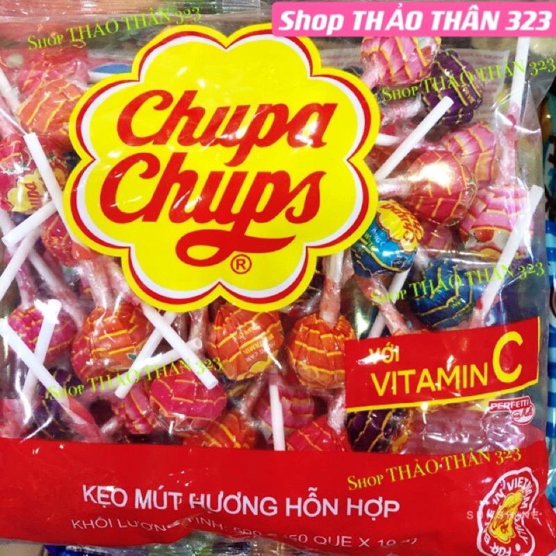 Kẹo Mút Chupa Chups với Vitamin C Trái Cây