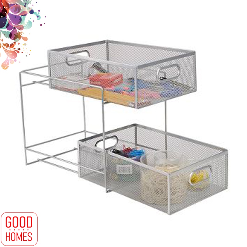 Kệ đựng hồ sơ tài liệu và đồ dùng văn phòng 2 tầng