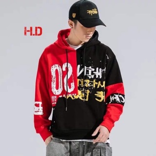 Áo hoodi SO phối nửa HD