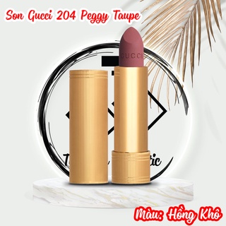 Son Gucci 204 Màu Hồng Khô Peggy Taupe Matte