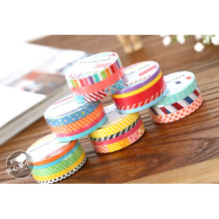 Washi Tape set 3 cuộn SW03-01 trang trí scrapbook, sổ tay planner,...