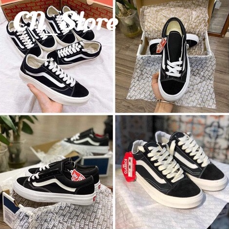 Giày vans nam nữ, giày thể thao cổ thấp đen trắng,bản trung 11 | BigBuy360 - bigbuy360.vn