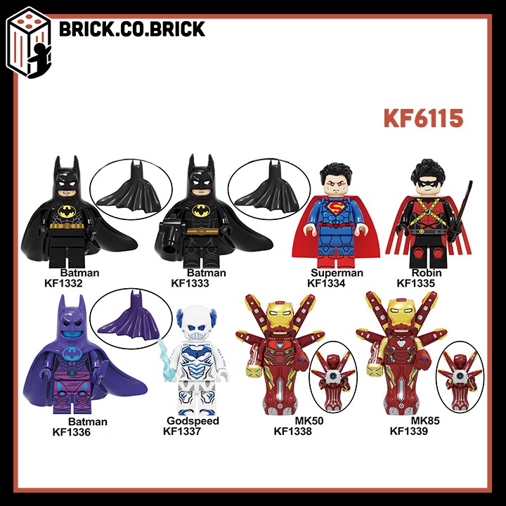 KF6115 Đồ Chơi Lắp Ráp Mô Hình Sáng Tạo Minifigure và Non Lego Marvels DC Siêu Anh Hùng Batman Godspeed