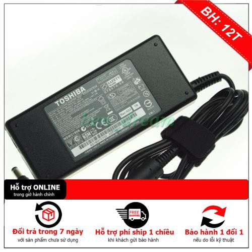 Sạc Dành Cho Laptop Toshiba 19V - 4.74A (90W) - Đầu trong 5.5mm BH đổi mới 12th