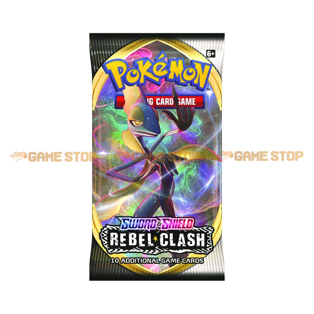 Bài Pokemon TCG Sword &amp; Shield Rebel Clash Booster Pack Build Deck phiên bản tiếng Anh POKTCGUSBP03