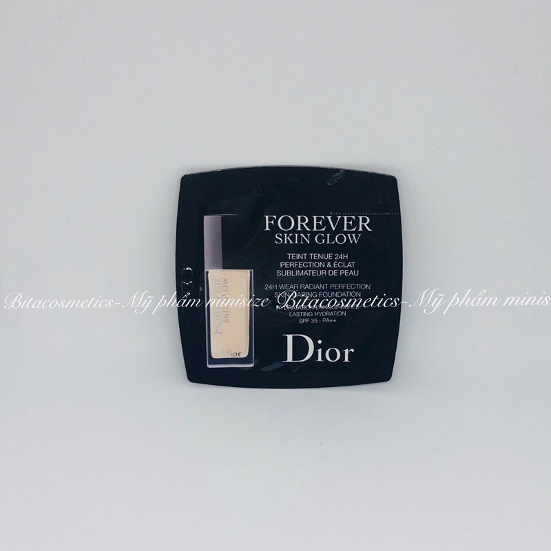 Sample 0,7ml kem nền Dior Forever Skin Glow, Teint Tenue