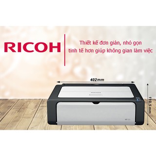 MÁY IN RICOH SP-112 TẶNG 4 CHAI MỰC ĐỔ TRỊ GIÁ 200K