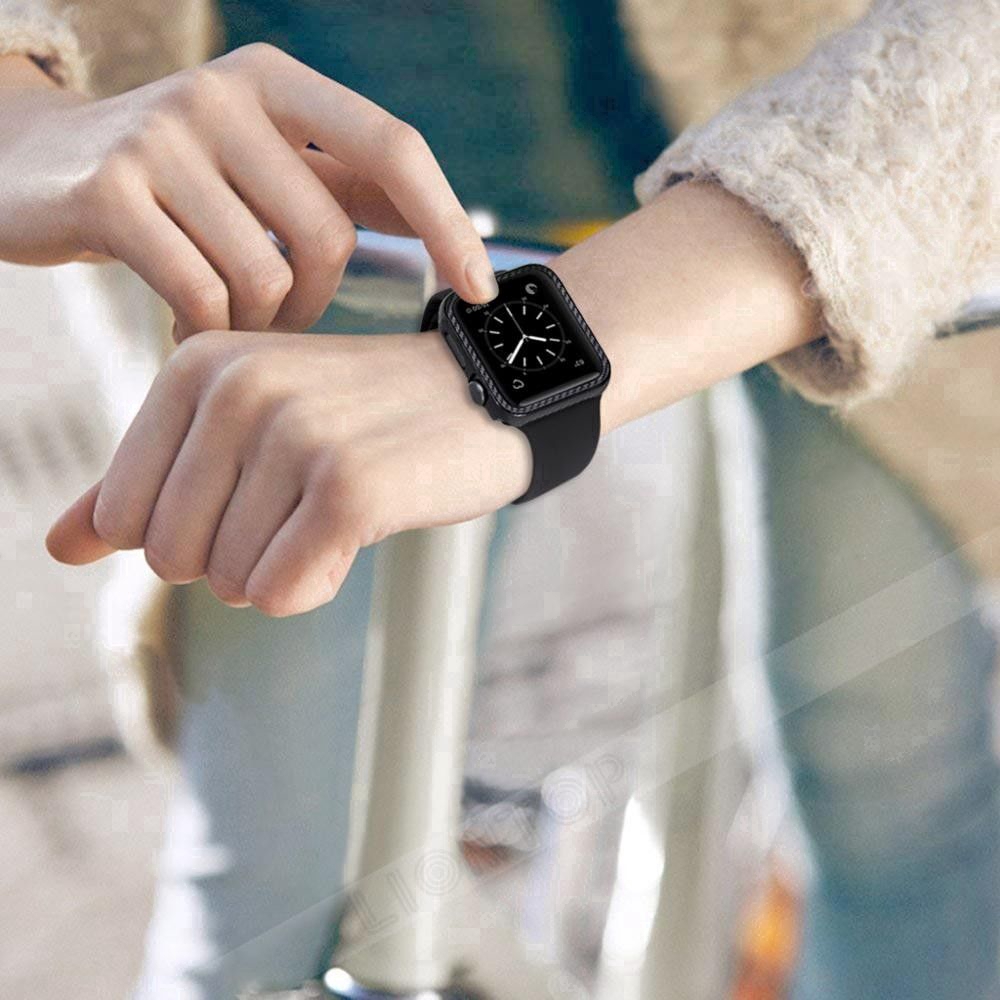 Khung ốp sợi carbon cho đồng hồ Apple 4 3 2 1 iwatch 38mm / 42mm / 40mm / 44mm