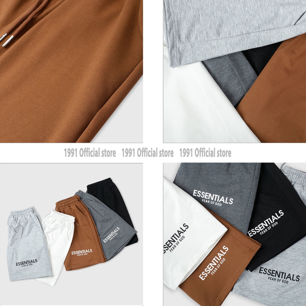 Quần Đùi Nam Unisex 1991 Official Store Quần short Basic chất liệu Da Cá Cotton xịn, thoải mái thoáng mát thời trang