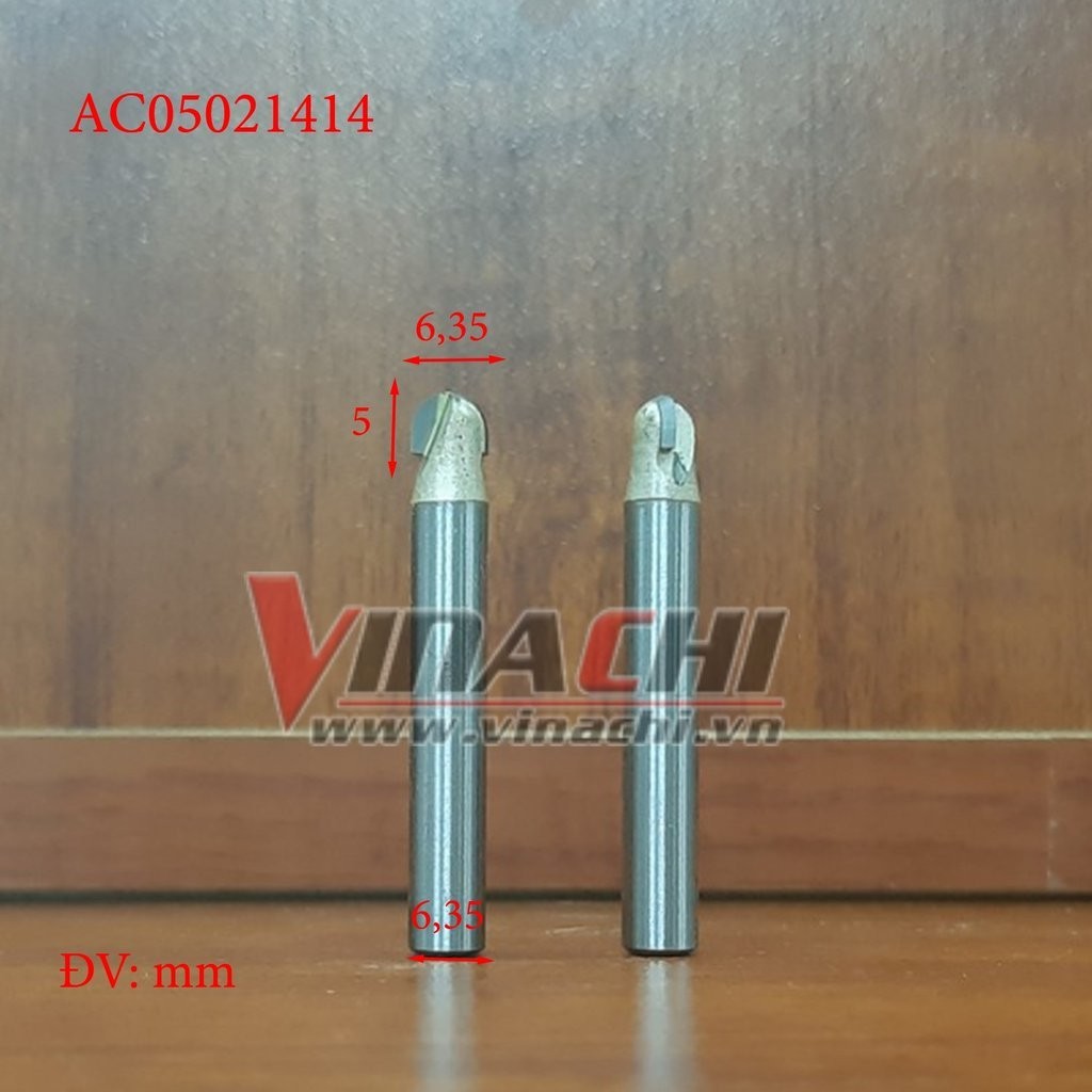 MŨI SOI BÁN NGUYỆT NGANG AC0502 CỐT 6,35MM. - 1 MŨI