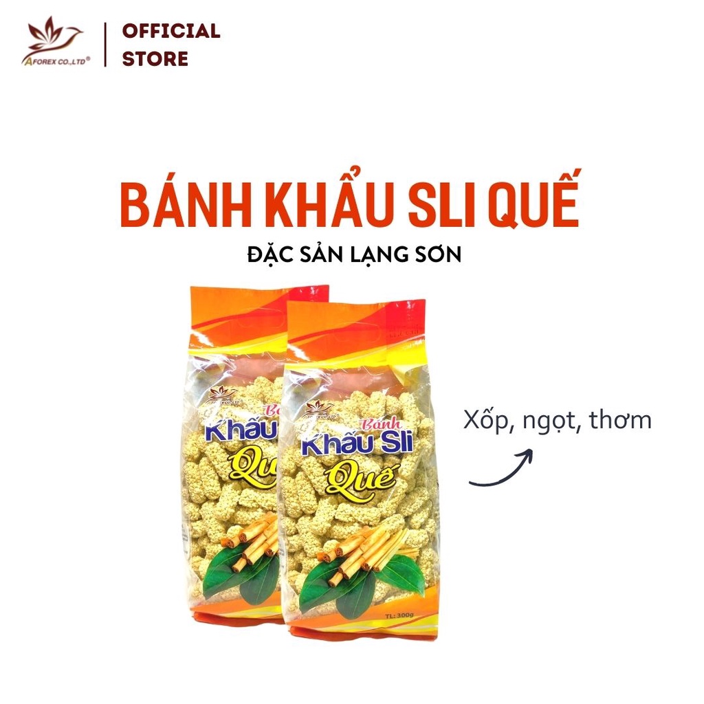 Bánh khẩu sli Quế AFOREX đặc sản Lạng Sơn 150g, 300g