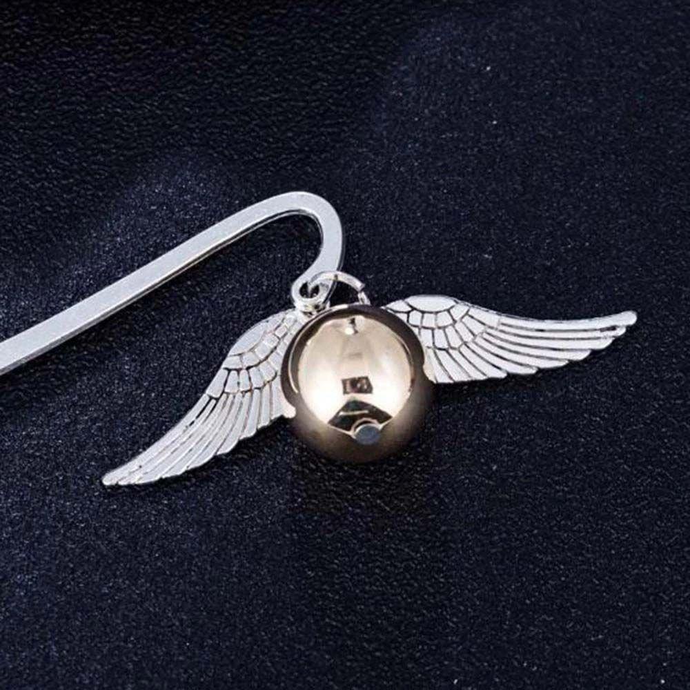 Mmluck Đánh Dấu Trang Sách Hình Đôi Cánh Hallows Bằng Kim Loại Dành Cho Học Sinh / Quà Tặng