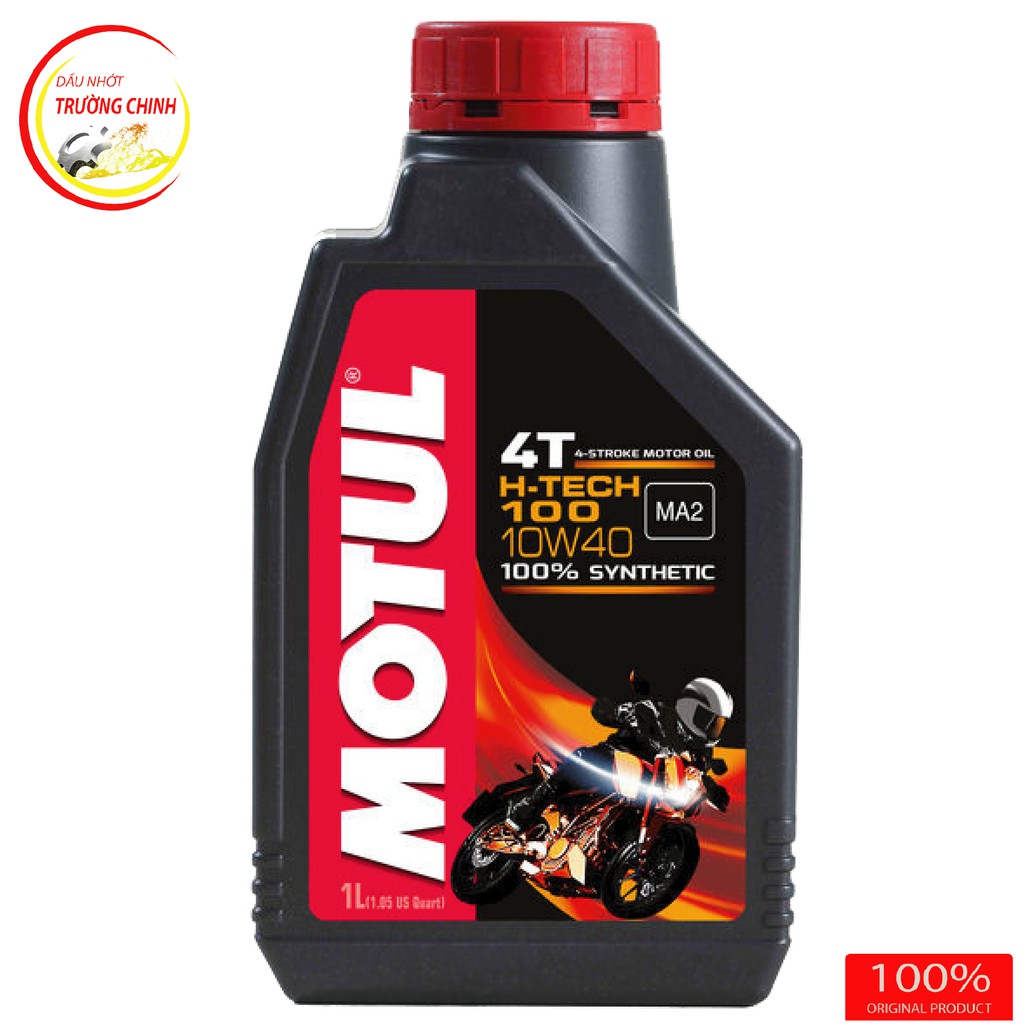 Motul H-Tech 100 4T 10W40 dành cho xe số, tay côn