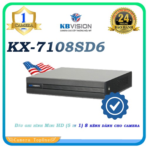 ĐẦU GHI HÌNH KBVISION 8 KÊNH KX-7108SD6