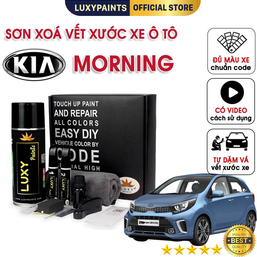 Sơn xóa vết xước xe ô tô Kia Morning LUXYPAINTS, Bút tẩy xoá vết trầy xước sơn xe oto màu chuẩn CODE - LP01KIMO