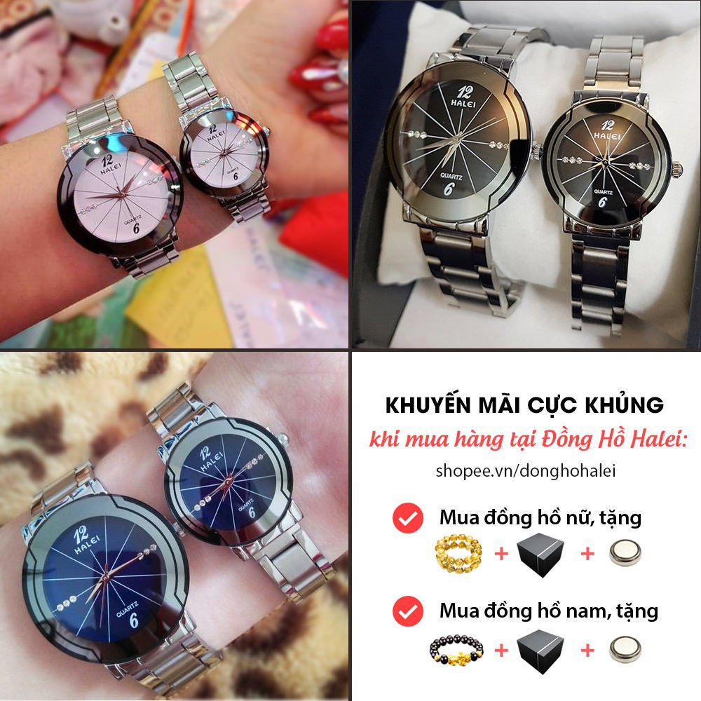 Đồng hồ nữ Halei H013 trẻ trung nữ tính dẫn đầu xu hướng thời trang chính hãng cao cấp - Vemz Watch