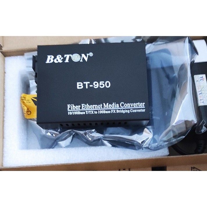 Converter quang 1 sợi tốc độ 10/100 Bton BT-950SM-25B