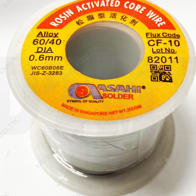 Chì hàn Singapore ASAHI 500g, nhẹ lửa, bóng đẹp