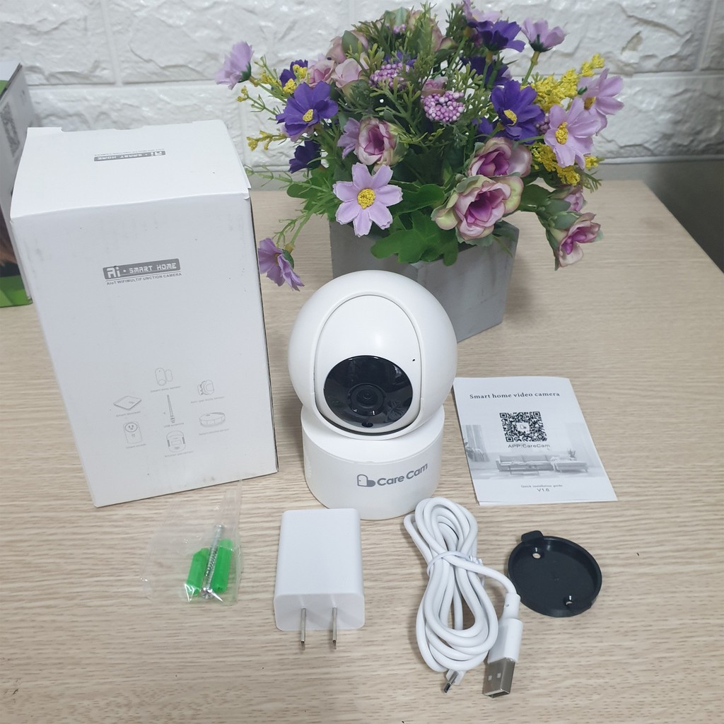 Camera wifi 360 độ Care Cam YH200 2.0 Mpx full HD1080 chuẩn nén H265+ đàm thoại 2 chiều, kết nối Smart Home | BigBuy360 - bigbuy360.vn