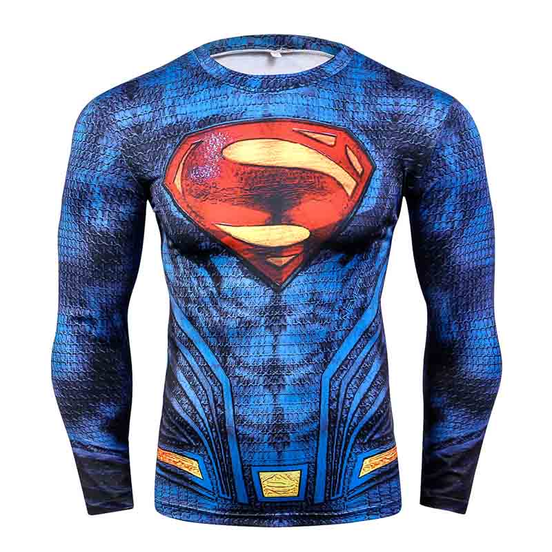 Áo thun HUQISHA tay dài in họa tiết 3D thời trang dành cho nam