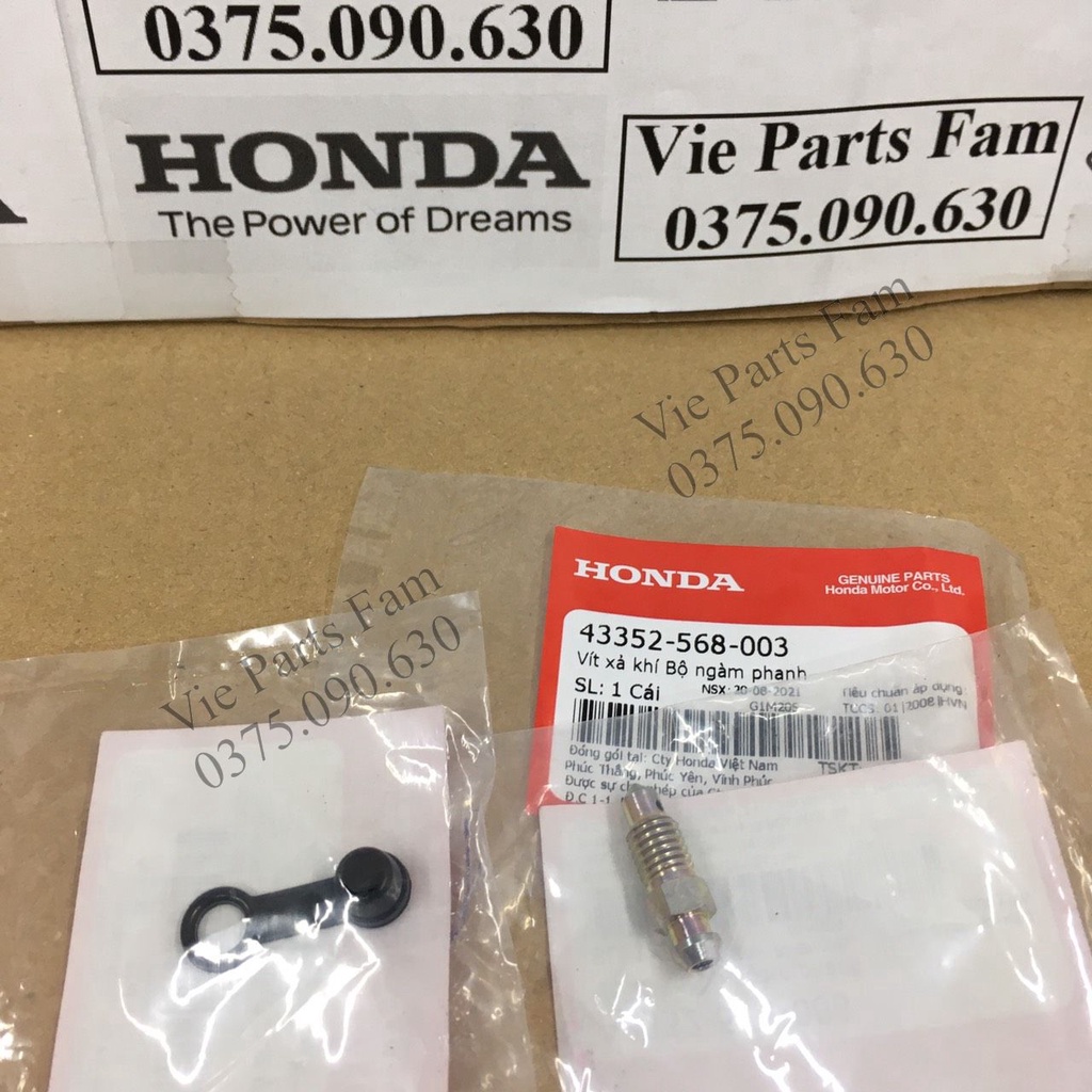 Vít xả gió heo dầu Honda  - Hàng chính hãng Honda