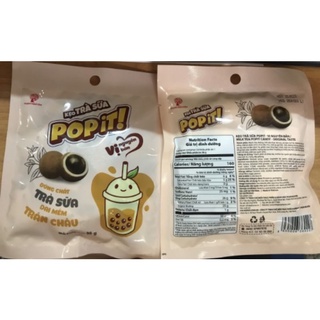 Kẹo Trà Sữa Trân Châu Milk Tea PoPit gói 36g