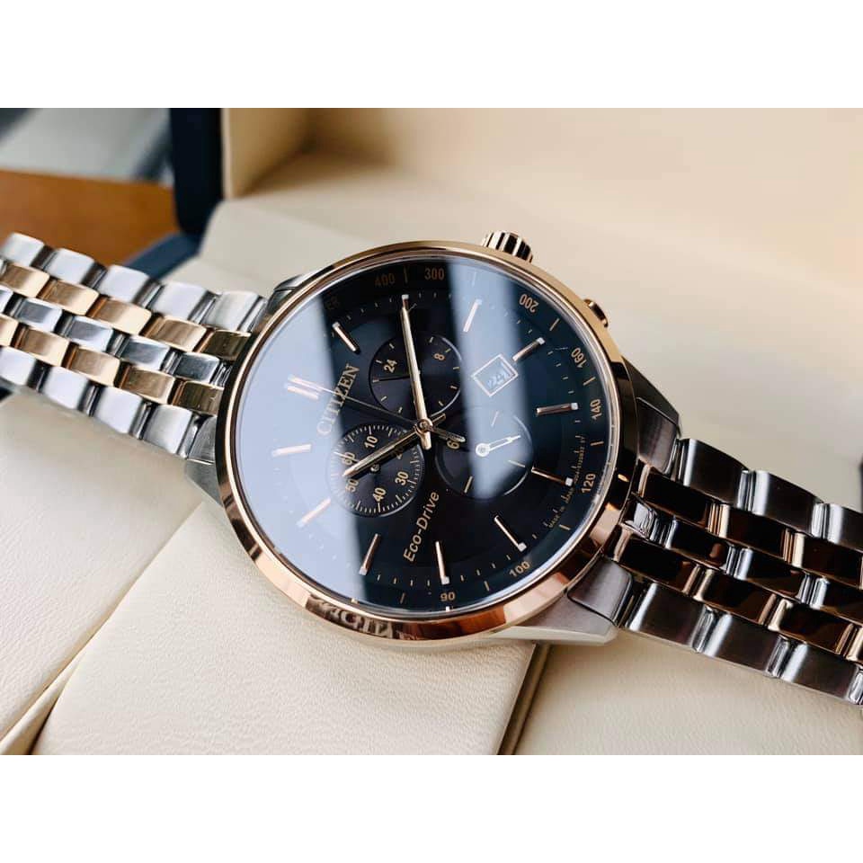 Đồng hồ nam chính hãng Citizen nam AT2146-59E - máy quartz pin - Mặt kính Sapphire - Vỏ dây thép không gỉ