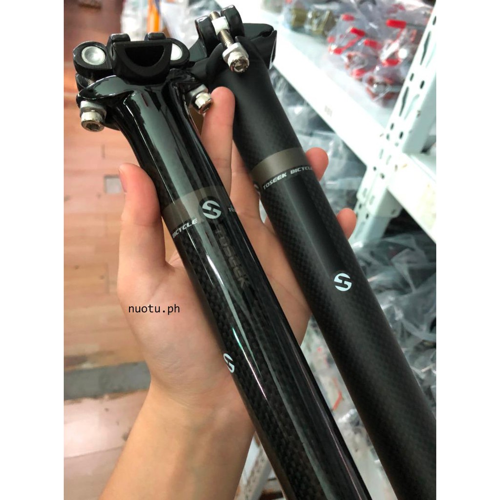 Ống Gắn Yên Xe Đạp 3K Bằng Sợi Carbon Toàn Bộ